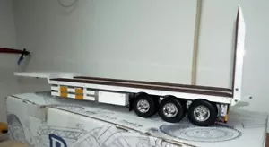 3-axle FULL METAL Semi Trailer w/ Retract for all Tamiya 1/14 Tractor Truck NIB - Picture 1 of 12