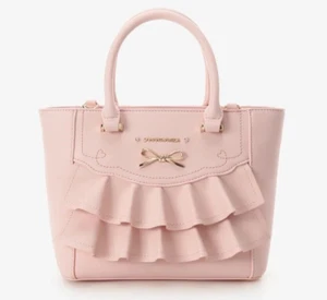 Samantha Vega Pink 2Way Hand Bag Shoulder Kawaii Frill Ribbon Women's NEW - Picture 1 of 7