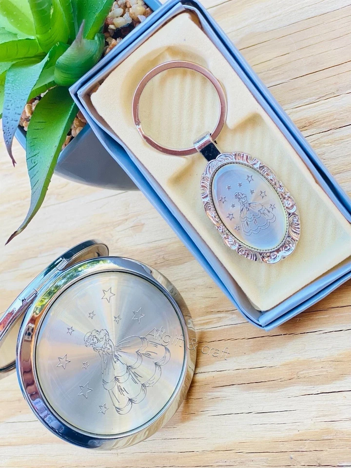 24 Quinceanera Favors 12 Mirror 12 Keychain Sweet 16 Recuerdos Para Quinceañera