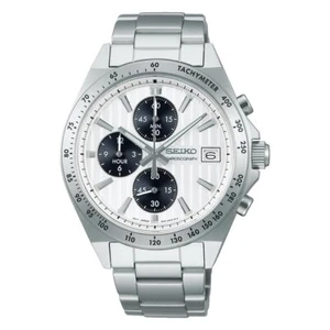 SEIKO SELECTION SBTR039 41mm Stainless Steel Chronograph Quartz Watch Men's NEW - Picture 1 of 2