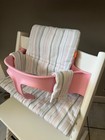 STOKKE Tripp Trapp Sitzkissen weiß grau rosa  2tlg. / Cushion