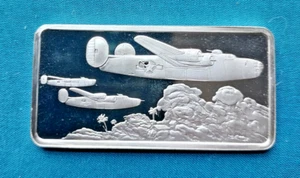  Franklin Mint Off. Air & Space Ingot Collection B-24 Liberator art bar  # 5812 - Picture 1 of 7