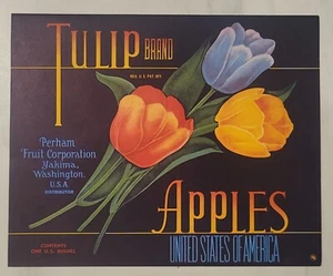 LABEL Tulip Apples Perham Fruit Yakima Washington - Picture 1 of 1
