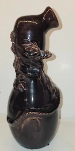 Antique Chinese Purple Dragon Vase Bottle - Picture 1 of 6