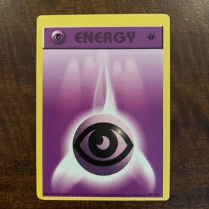 ERROR Pokemon PSYCHIC ENERGY 1st Edition - Base Set - 101/102 - Misprint Miscut - Picture 1 of 6