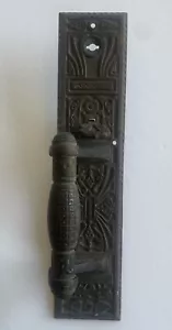 ANTIQUE CORBIN 1800's MANSION-STORE-COMMERCIAL ENTRANCE DOOR CAST IRON PULL - Picture 1 of 7