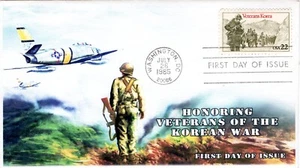 AO-2152-1, 1985, Korean War Veterans, Add-on Cachet, First Day Cover, SC 2152 - Picture 1 of 1