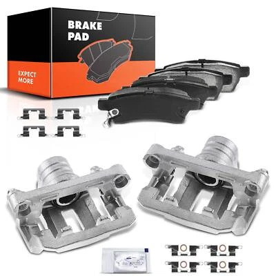 Pinzas de freno traseras + pastillas de freno para Nissan Frontier Xterra Suzuki Equator 6 piezas Foto 1 de 4