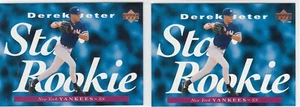 (2) 1995 Derek Jeter UD Upper Deck STAR ROOKIE Lot #225 - NY Yankees - Imagen 1 de 1