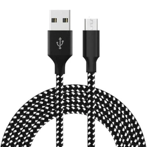 Braided Fast Charger Cord Rapid Charging Unbreakable Cable for PS4 and Xbox one - Picture 1 of 6