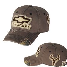 Chevrolet Bowtie Frayed Patch Camo Buck Brown UNSTRUCTURED Hat