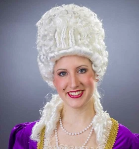 Perücke Barock Antoinette, weiß - Bild 1 von 1