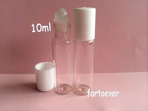 Bottiglia Profumo Liquido Vuota Ricaricabile 50pz 10ml Trasparente Roll On Roller Ball - Foto 1 di 2