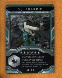 S.J. Sharkie - San Jose Sharks 2021-22 UD MVP Hockey Mascot Gaming Sparkle M-23 - Picture 1 of 1