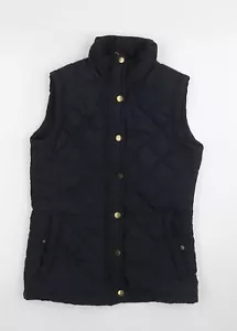 Denim Co. Women's Black Quilted Waistcoat Size 10 - Picture 1 of 12