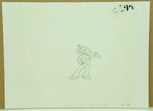 Disney GOOFY Original Production Animation Cel Pencil Drawing  (18-6) - Picture 1 of 3