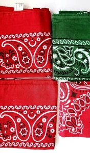 4 Stück Set Bandana Gesichtsmaske Kopftuch Schal 100% Baumwolle Mundbedeckung - Bild 1 von 5