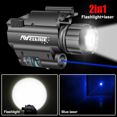 2000 Lumen Blue Laser Sight Flashlight Combo Rail For Glock 17/19/20/22 - Image 1 of 4