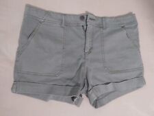 C & C California Cuffed Utility Shorts Sz8 Green Shorts Pockets Zipper Sh.