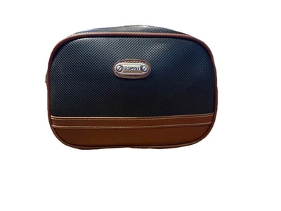 Cartera Bandolera Esprit Vintage, Azul Marino con Ribete Marrón Foto 1 de 4