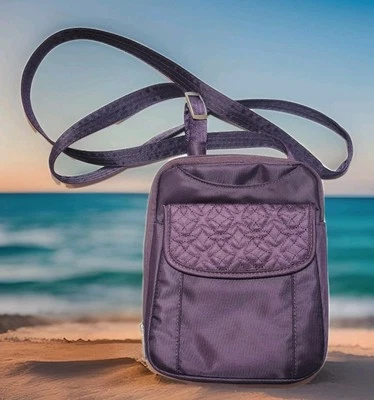 Travelon Purple Crossbody Bag with RFID Protection Small Purse - Image 1 of 4