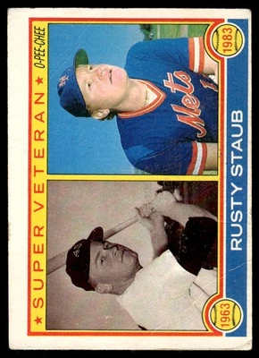 1983 O-Pee-Chee Rusty Staub Houston Colt .45's/New York Mets #51 - Image 1 of 2