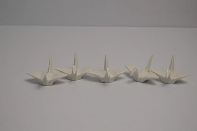5 Origami Ceramic Bird Chopstick Holders Collectible Food Accessories Japanese — 第 1/4 张图片