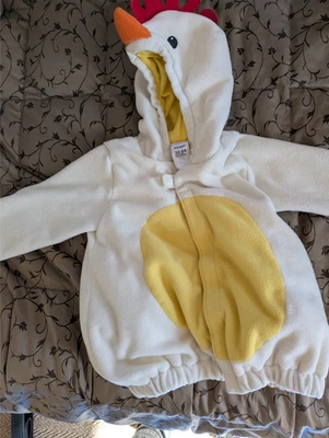 Antigua chaqueta con capucha disfraz de pollo azul marino para niños pequeños 12-24 meses Foto 1 de 2