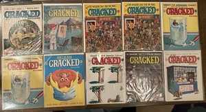 Cracked Magazin Lot #37-44 (1965) Vintage Humor Satire Comics 10 Ausgaben C27#01 - Bild 1 von 18