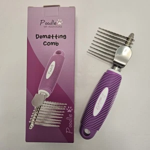 Poodle Dematting Comb for Dogs & Cats 2.5 Steel Blades  for Detangling Doodle - Picture 1 of 9