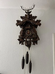 XXL  53 cm.  Kuckucksuhr mit Spieluhr  Jagstuck - Bild 1 von 6