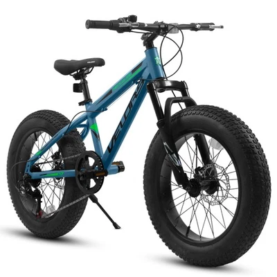 Bicicleta de montaña V20235 20" Fat Tire para adultos 7 velocidades, frenos de disco dobles, alto carbono Foto 1 de 4