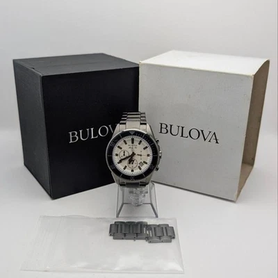 Reloj Bulova Marine Star Cronógrafo 98B205 Acero Inoxidable Esfera 43mm Foto 1 de 4