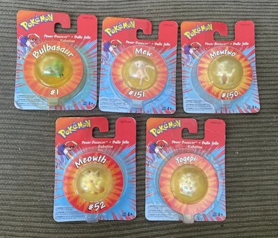 Pokemon Vintage Power Bouncers Nintendo Hasbro Lote de 5 Bulbasaur Mew y Más Foto 1 de 4