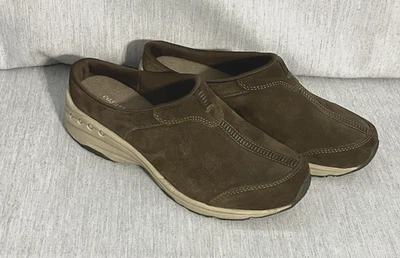 Easy Spirit Travelport Mule  Women's Size 9 Slip On Casual Shoes Brown Suede - Image 1 of 4