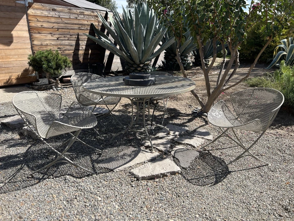 Juego de comedor de patio vintage de 5 piezas Maurizio Tempestini para John Salterini MCM Foto 1 de 4