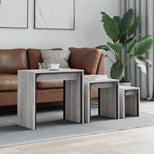 Set of 3 Nesting Table • Nest of Tables • Stackable Table • Nesting Coffee Table - Picture 1 of 8