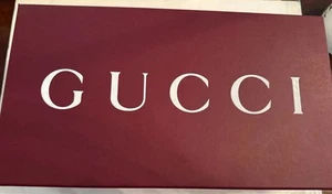 Authentic Gucci Rare Burgundy Empty Gift Storage Box 14.5” x 8.25” x 5.25” - Picture 1 of 6