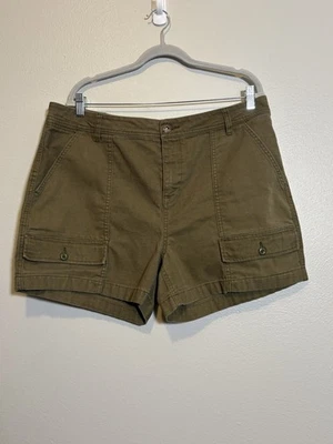 Pantalones Cortos Carga Cooperativos REI Para Mujer 16 Verde Caqui Lona Trailsmith Senderismo Algodón Foto 1 de 4