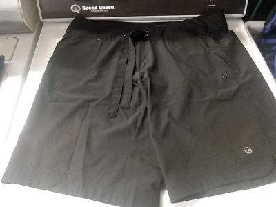 Free Country 短裤男式 XL 码 - 10 英寸内缝黑色涤纶领带口袋 — 第 1/4 张图片