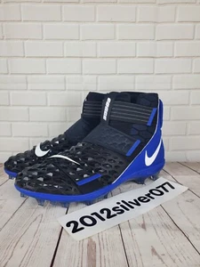 Size 17 Nike Force Savage Elite 2 Black Game Royal Football Cleats BV3962-008 - Picture 1 of 9