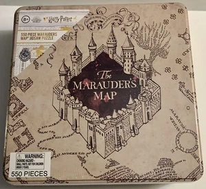 Marauders Karte Puzzle, 550-teiliges Puzzle in Harry Potter Sammlerdose Neu - Bild 1 von 3