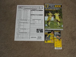 2010 Columbus Crew SC Soccer Program Lineup Pocket Schedule Ticket Dilly Duka - Picture 1 of 6