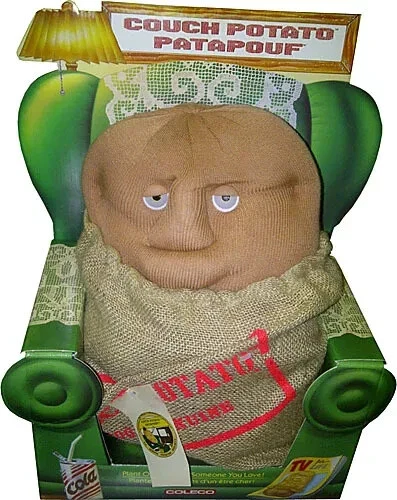 Vintage 1987 Couch Potato PAL Coleco Plush Stuffed Animal Toy Robert Armstrong