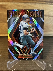 2022 Panini Phoenix Roger Staubach Fire Forged FF-6 Silver - Dallas Cowboys  - Bild 1 von 4