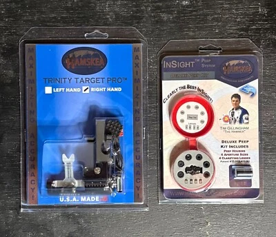 Hamskea Trinity Target Pro Arrow Rest RH Insight Peep Combo Kit New - Image 1 of 2