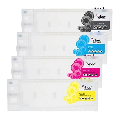 4 RIHAC 330ml  Refillable cartridge for Epson Stylus 7400 Cartridges T5431 T5434 - Image 1 of 3