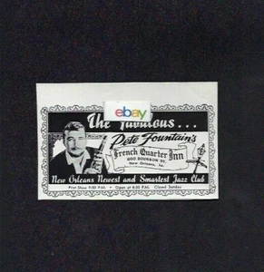 THE PETE FOUNTAINS FRENCH QUARTER INN 800 BOURBON ST NEW ORLEANS FABELHAFTE ANZEIGE  - Bild 1 von 1