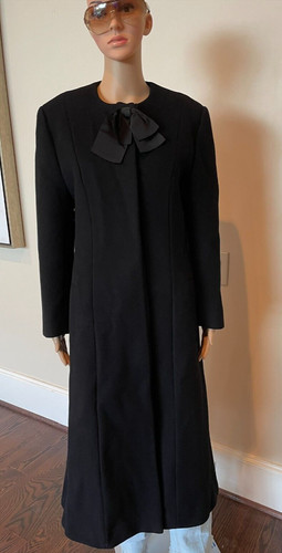 Cappotto vintage in lana nera Christian Dior