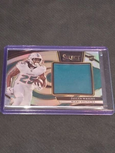2024 Select Jaylen Wright Rookie Jumbo Patch Silver /149 Dolphins - Bild 1 von 2